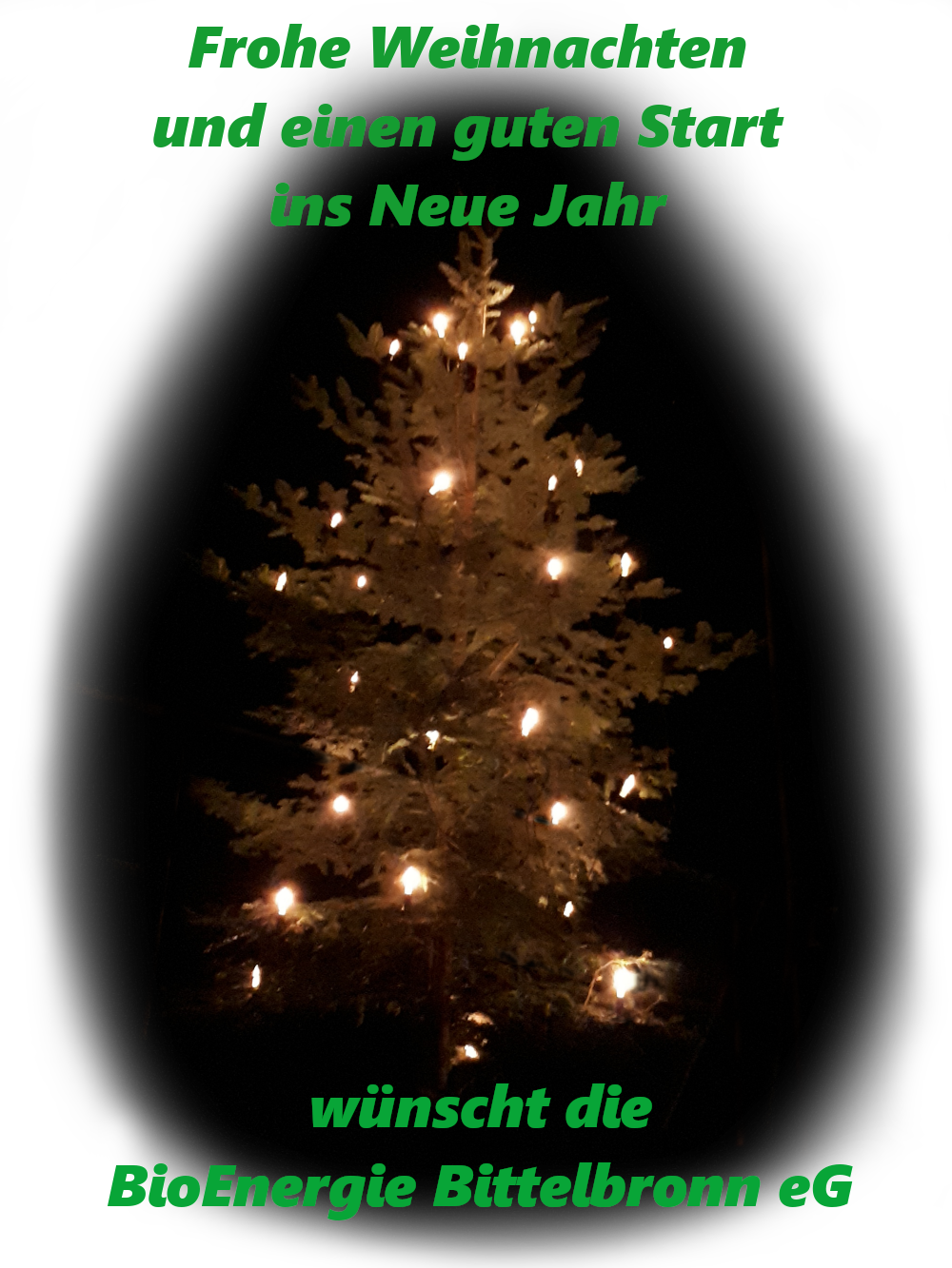 Weihnachtsbaum an der Betriebsstätte